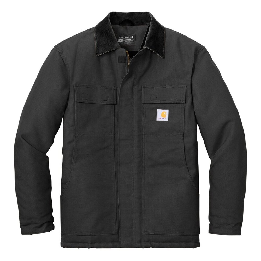 (NWT) Carhartt Mens Duck Traditional Coat Heavy Black